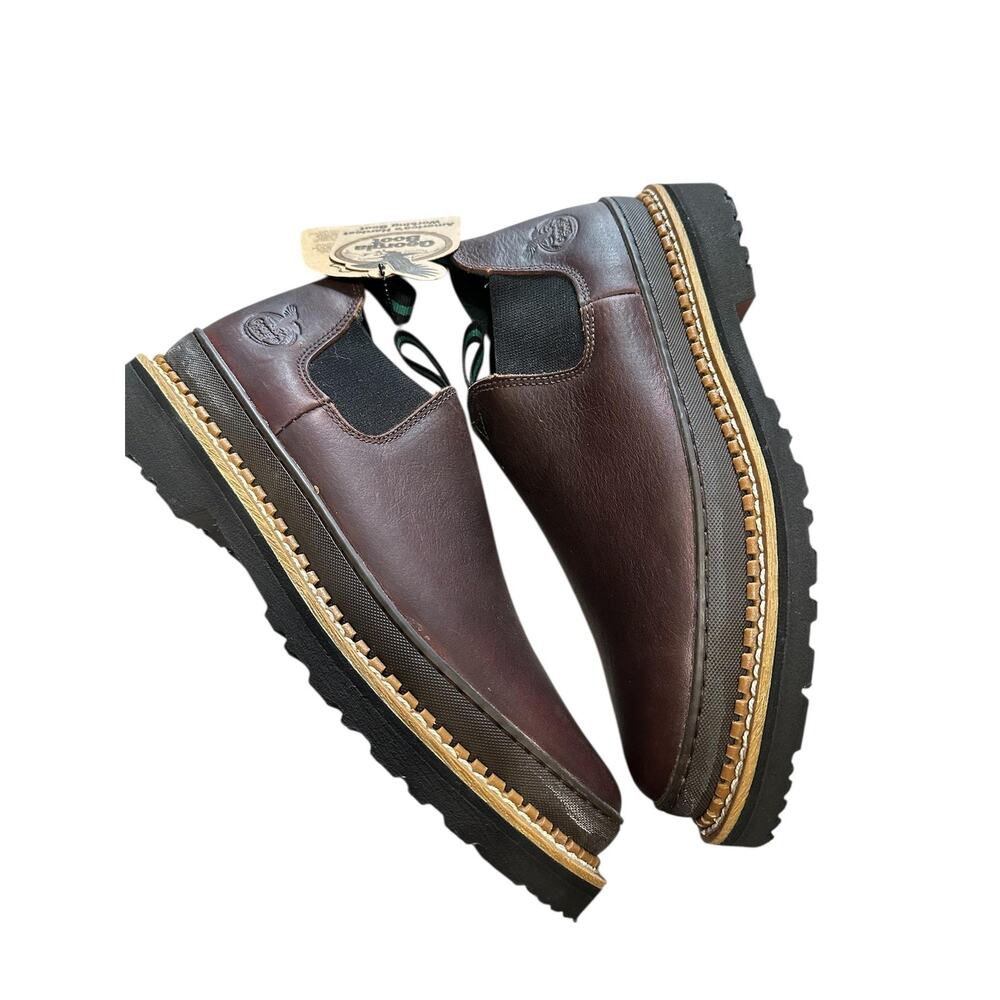 Georgia Boot Georgia Giant Romeo Work Boots Mens Size 11 W Brown Leather Slip On